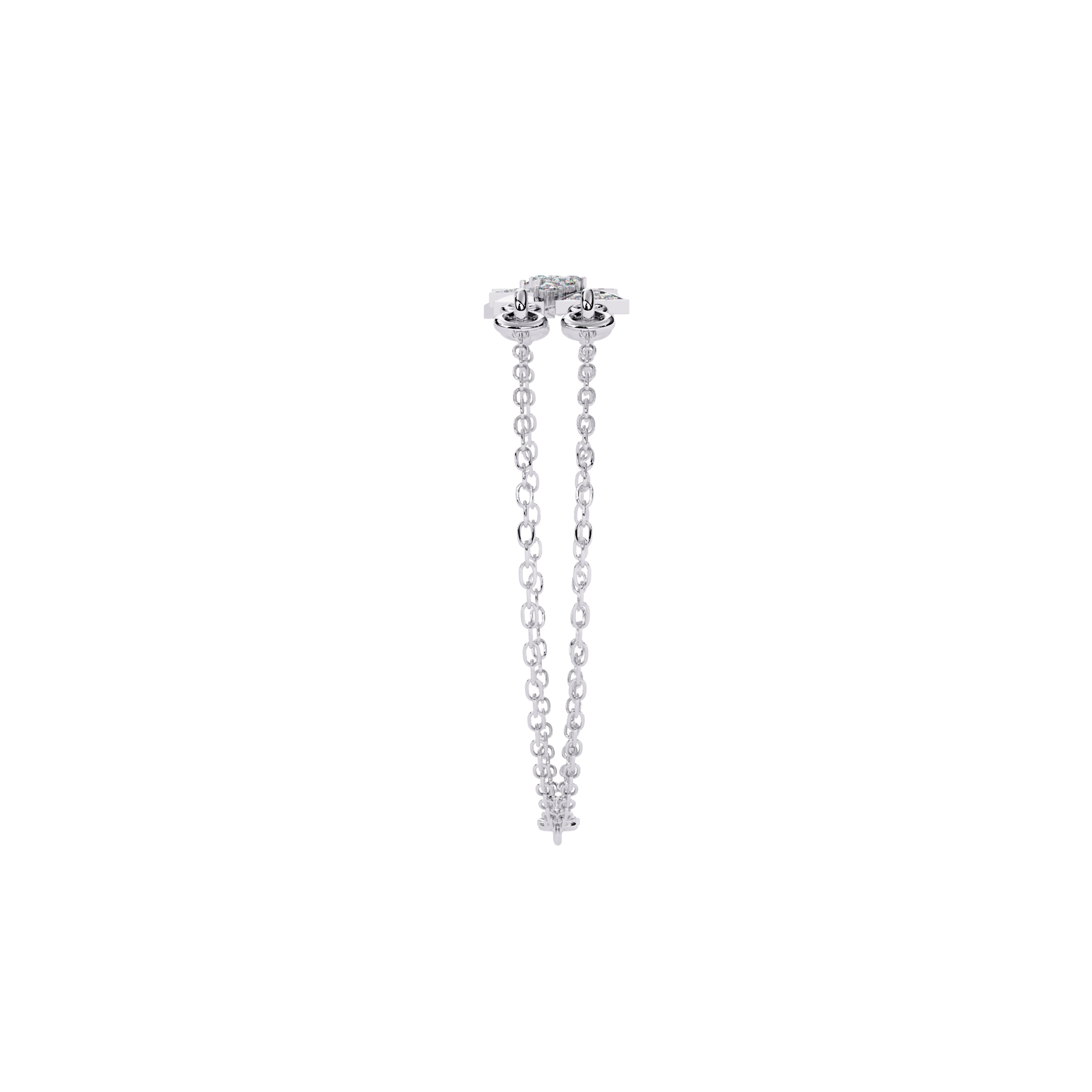 Solitairekart 0.29ct Tri-Angle Natural Diamond Bracelet-HI Color, VS-SI Clarity